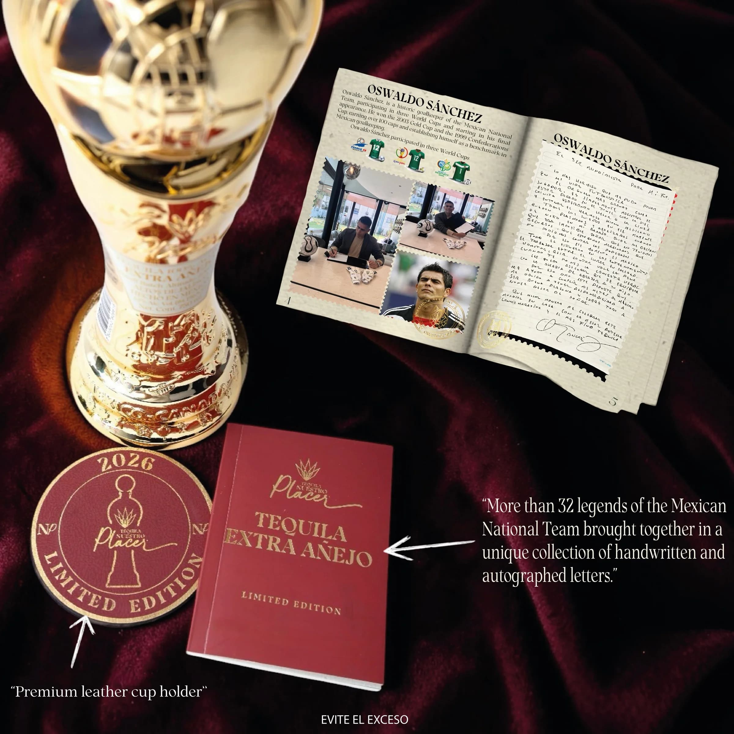 Kit del coleccionista Nuestro Placer — booklet y porta-vasos